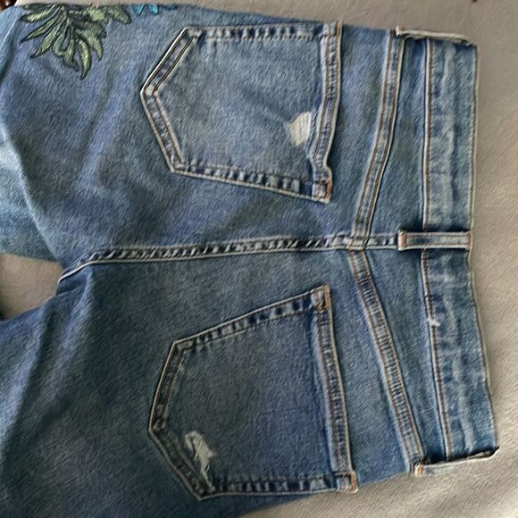 TopShop Motto Jamie Embroidered Skinny Denim Jeans - Picture 4 of 7